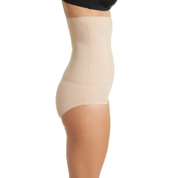 SALE5/$25 Skinnygirl Smoothers & Shapers Shaping Sonic Edge High Waist Brief Tan - Picture 2 of 9